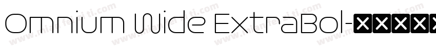 Omnium Wide ExtraBol字体转换